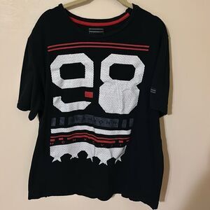 Sean John Mens XL black t shirt short sleeve SJ 98 MCM XC VIII